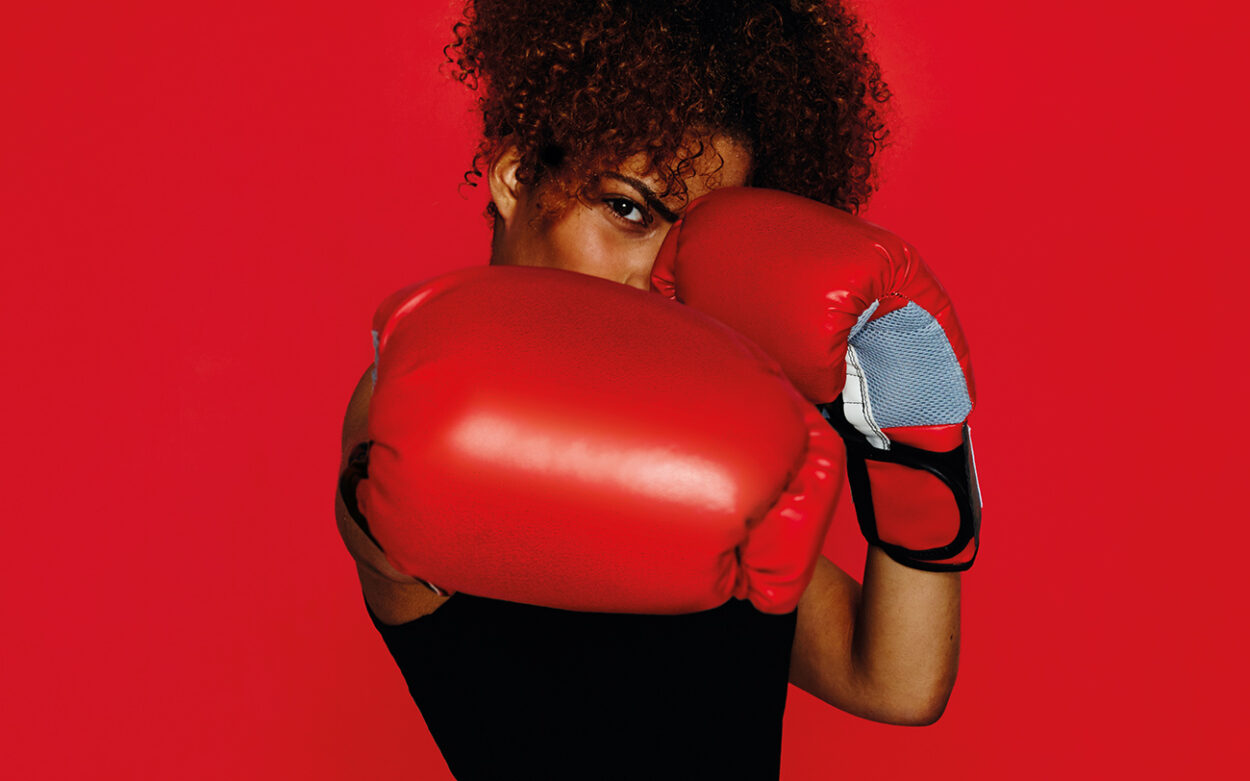 University of Reading, boxing girl