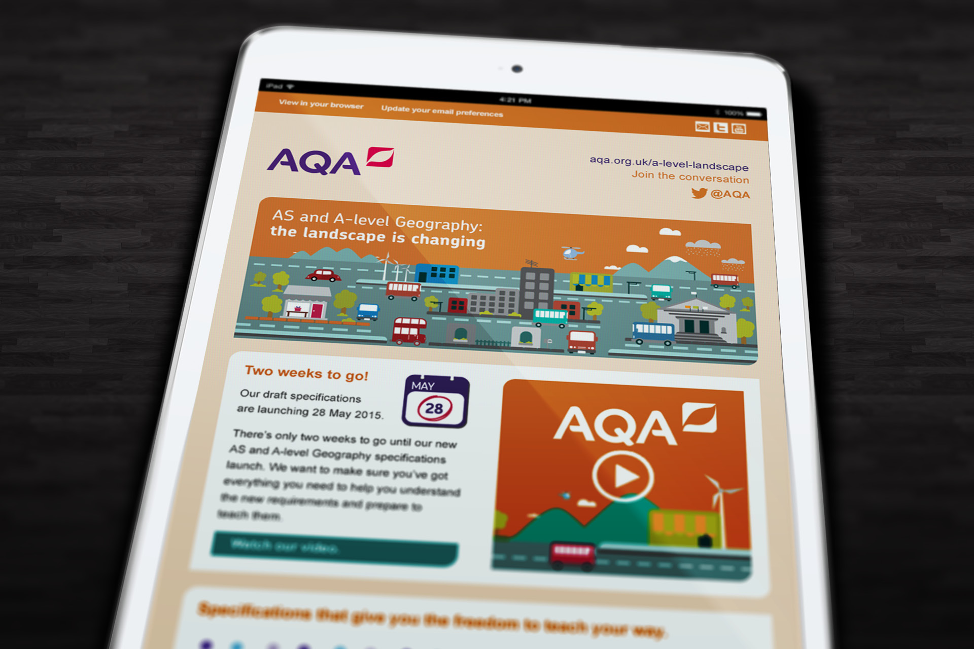 AQAGeography_email AQA Geography email iPad