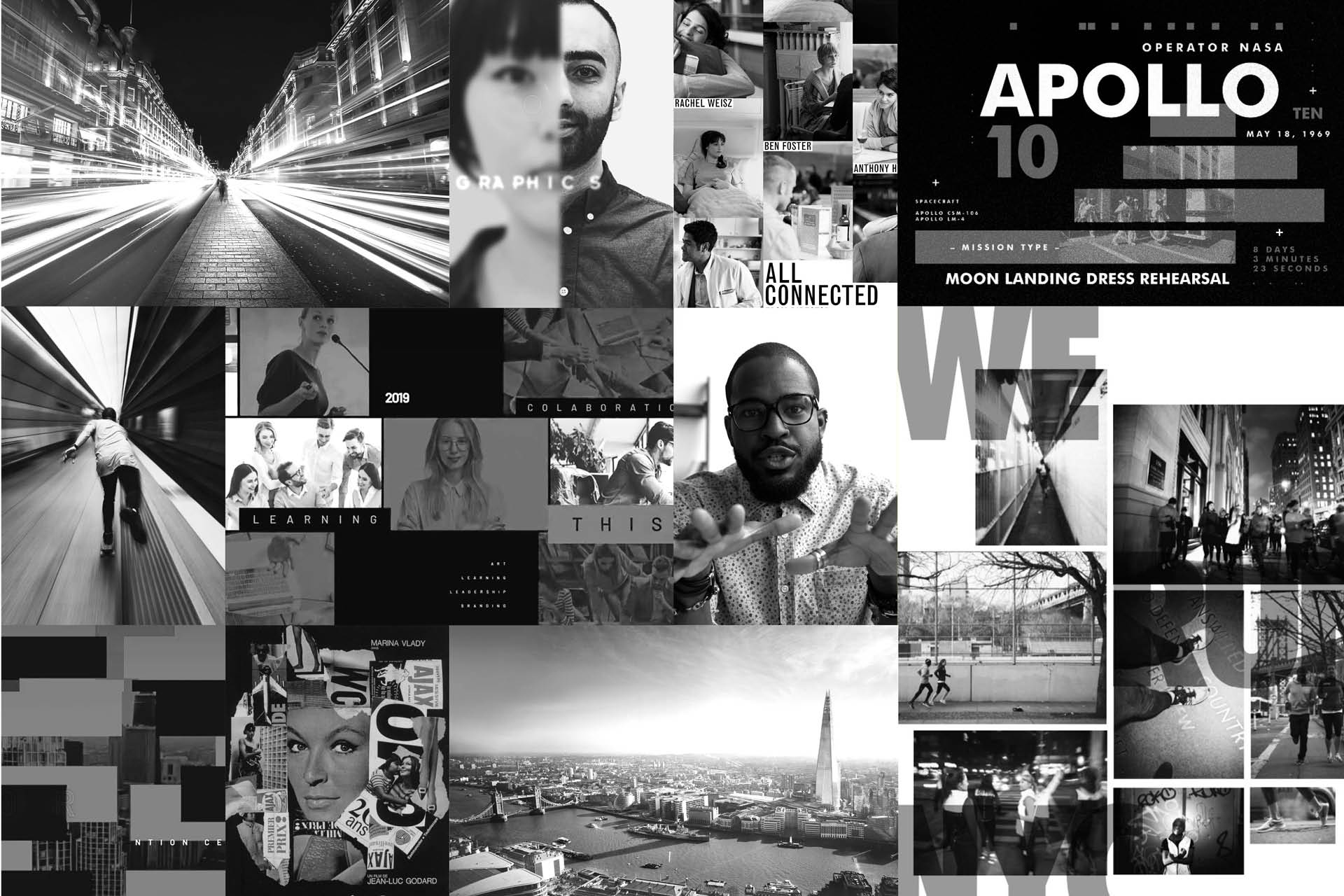 QA moodboard creative ideas