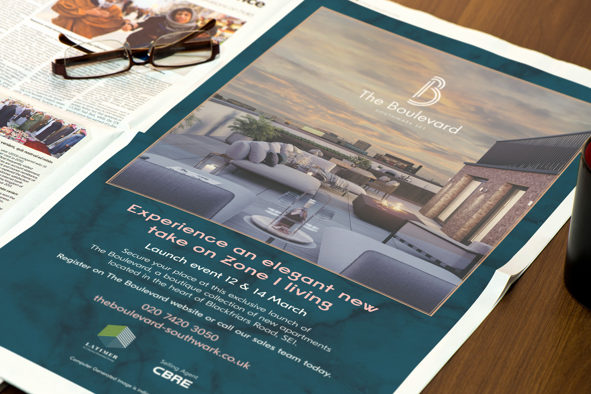 The Boulevard Newspaper advert