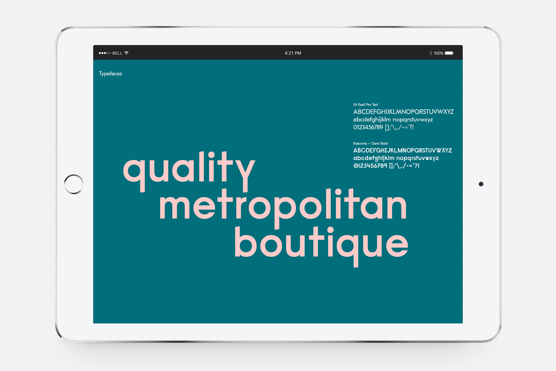 The Boulevard Guidelines type