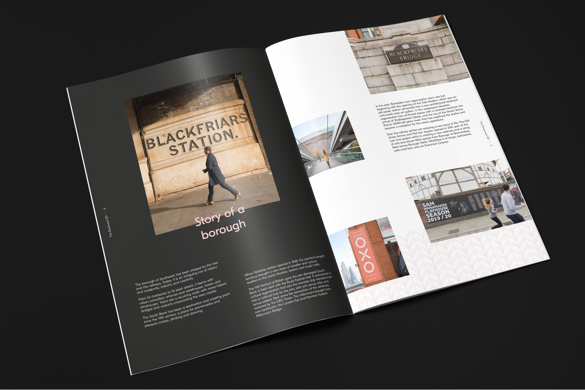 The Boulevard Brochure Spread story of a borough