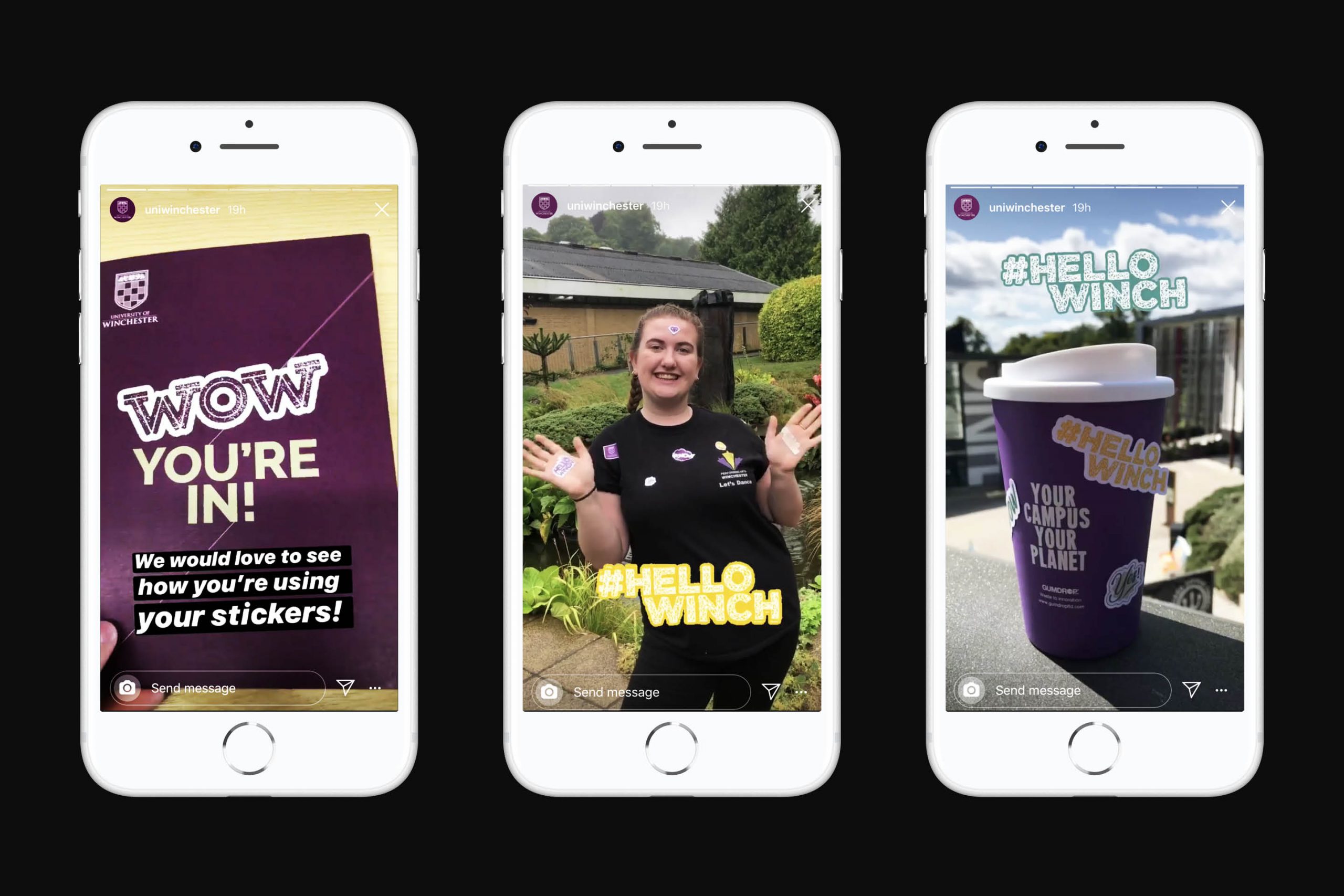 UOWOW mobile instagram stories